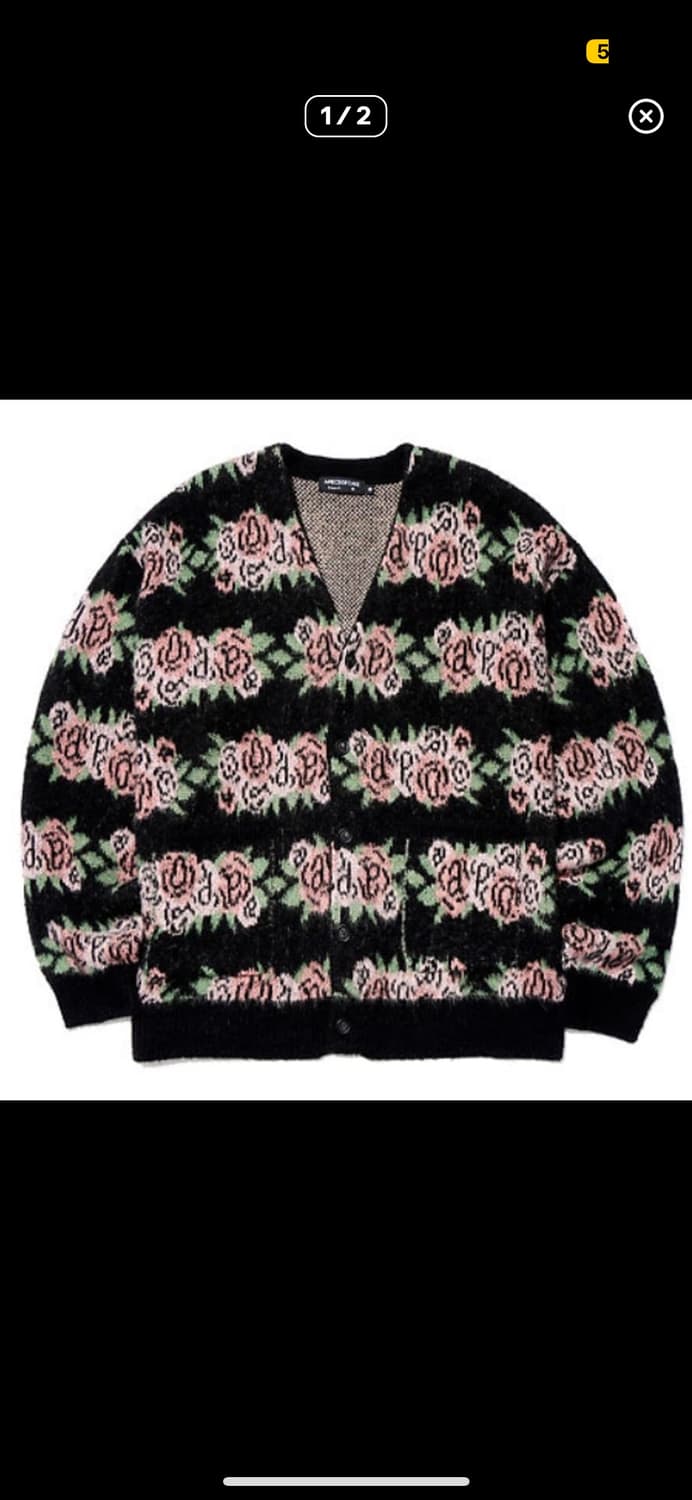 어피스오브케이크APOC 플라워패턴 가디건 M 상품이미지1