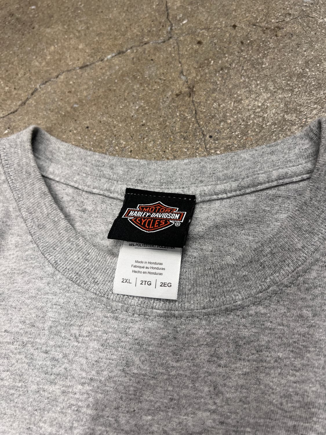 할리데이비슨 그레이 메란지 롱슬리브 상품이미지3