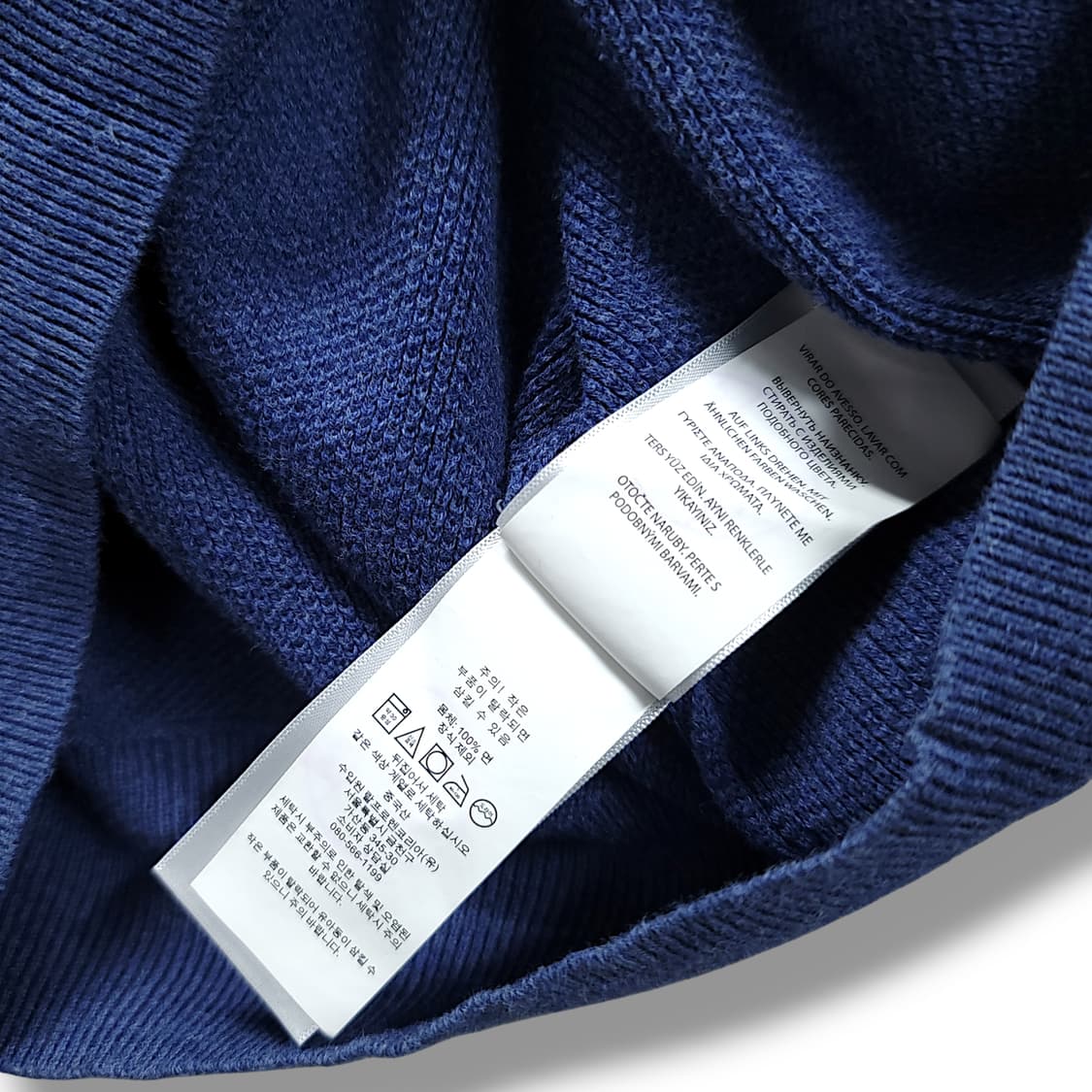 [M] 폴로 배색 스트라이프 피마코튼 니트 상품이미지9