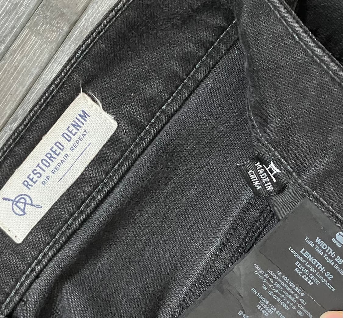 Slim restored black denim  상품이미지5