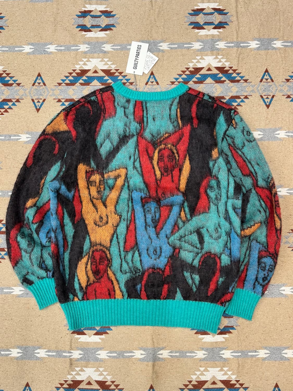 [M] 와코마리아 유라 백녀도 모헤어 니트  상품이미지4