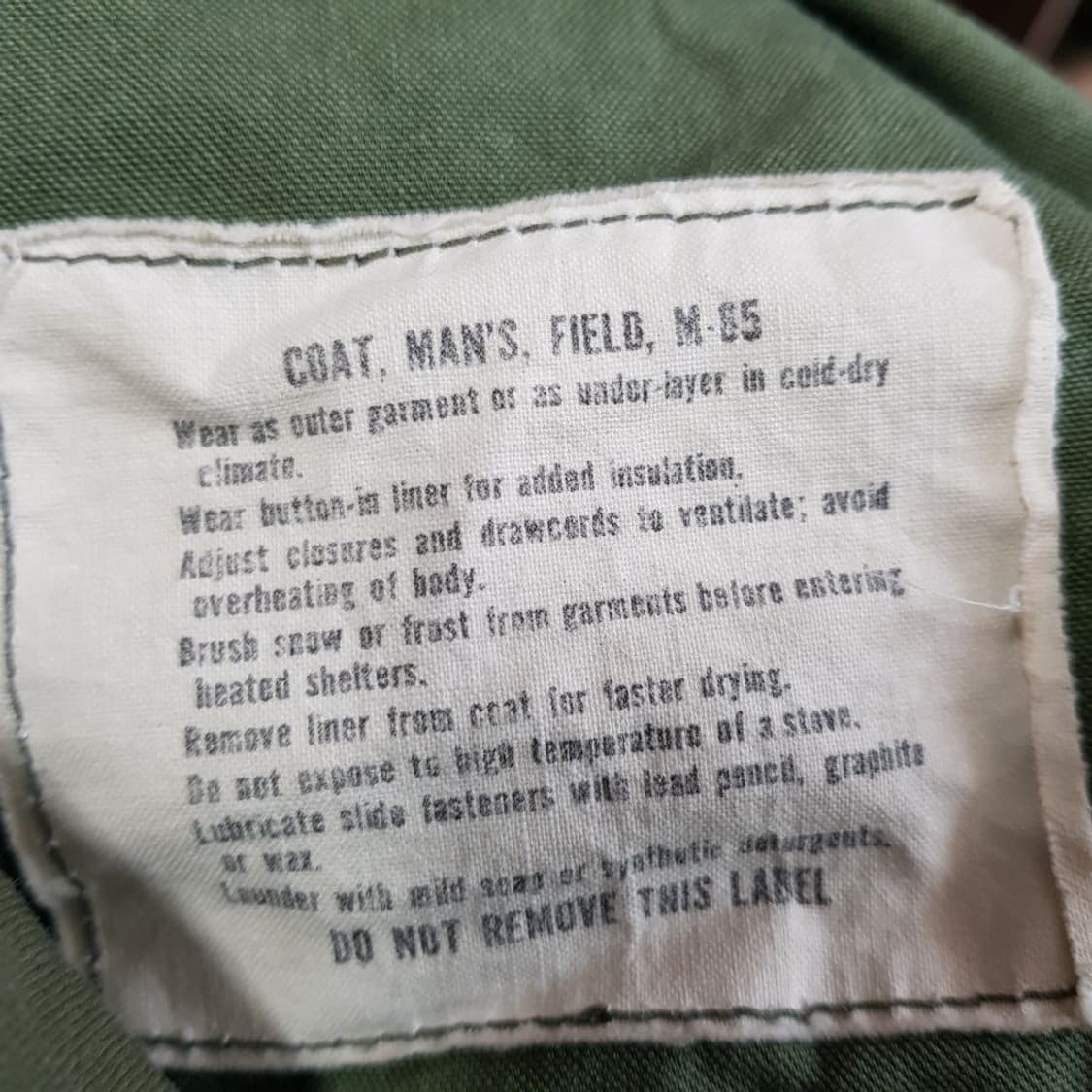 M65  2세대 1969년 야상파카 외피 상품이미지5