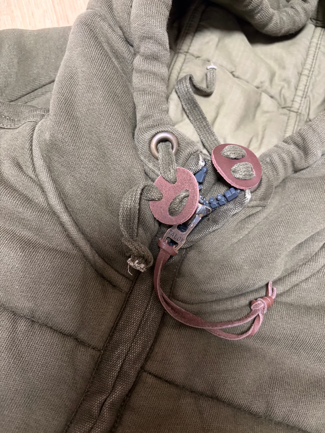 레어 2000s 빈티지 폴로 카키 워싱 패딩 상품이미지2