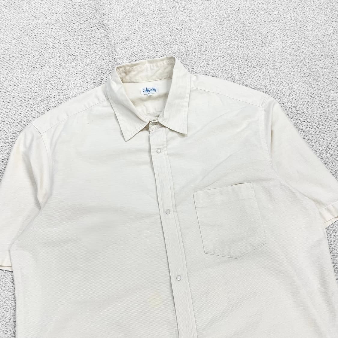 스투시 stussy 00s 아카이브 페인트 반팔 셔츠 상품이미지2