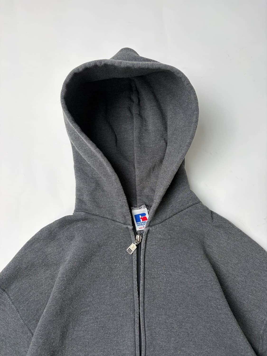 90s Russell Zip Up Hoodie (charcoal) 상품이미지6