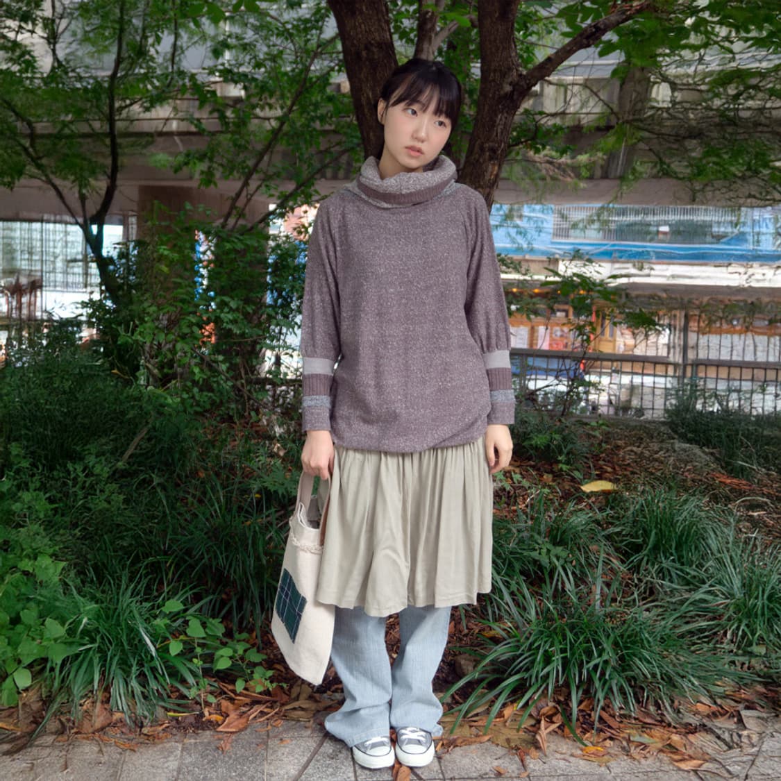 온기 한 줌 넥 니트 상품이미지4
