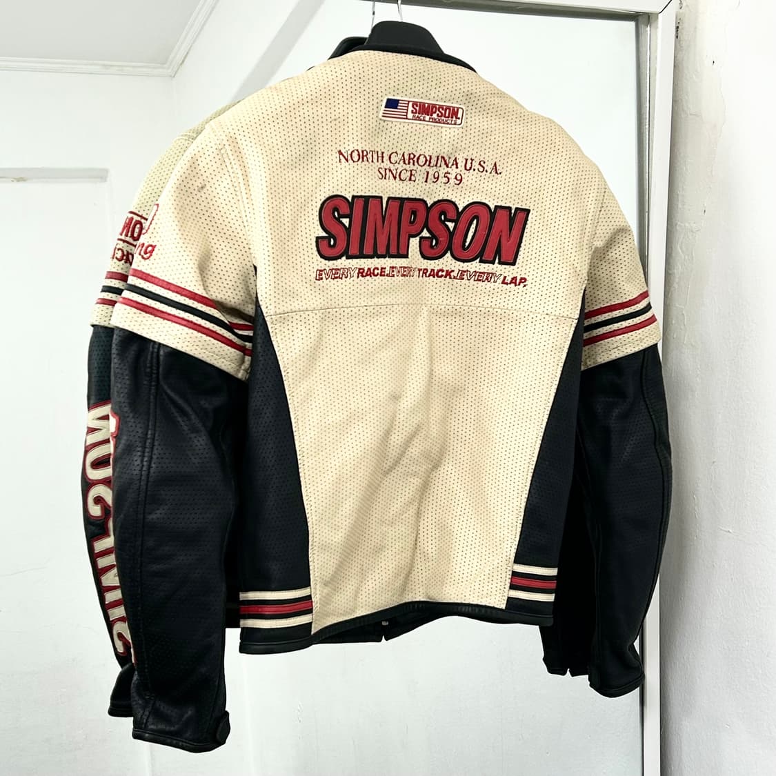 Simpson 컨버터블 카우하이드 레이싱 자켓 상품이미지6