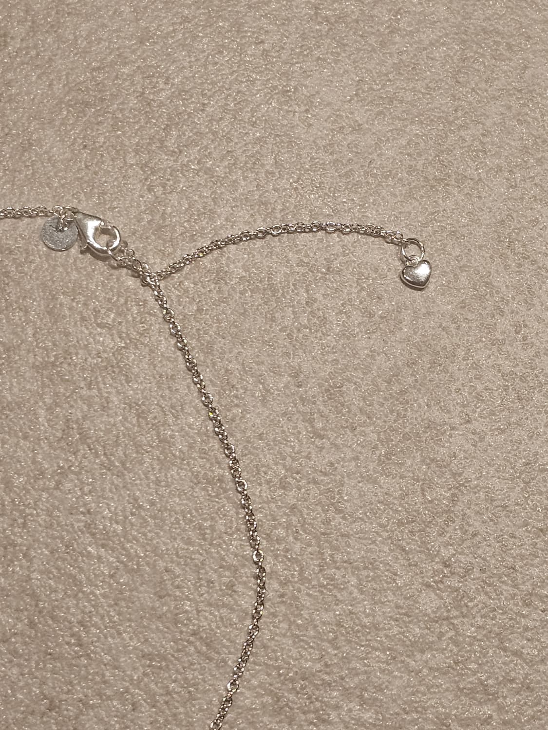 925 실버 하트 자물쇠 목걸이 (새제품) 상품이미지3