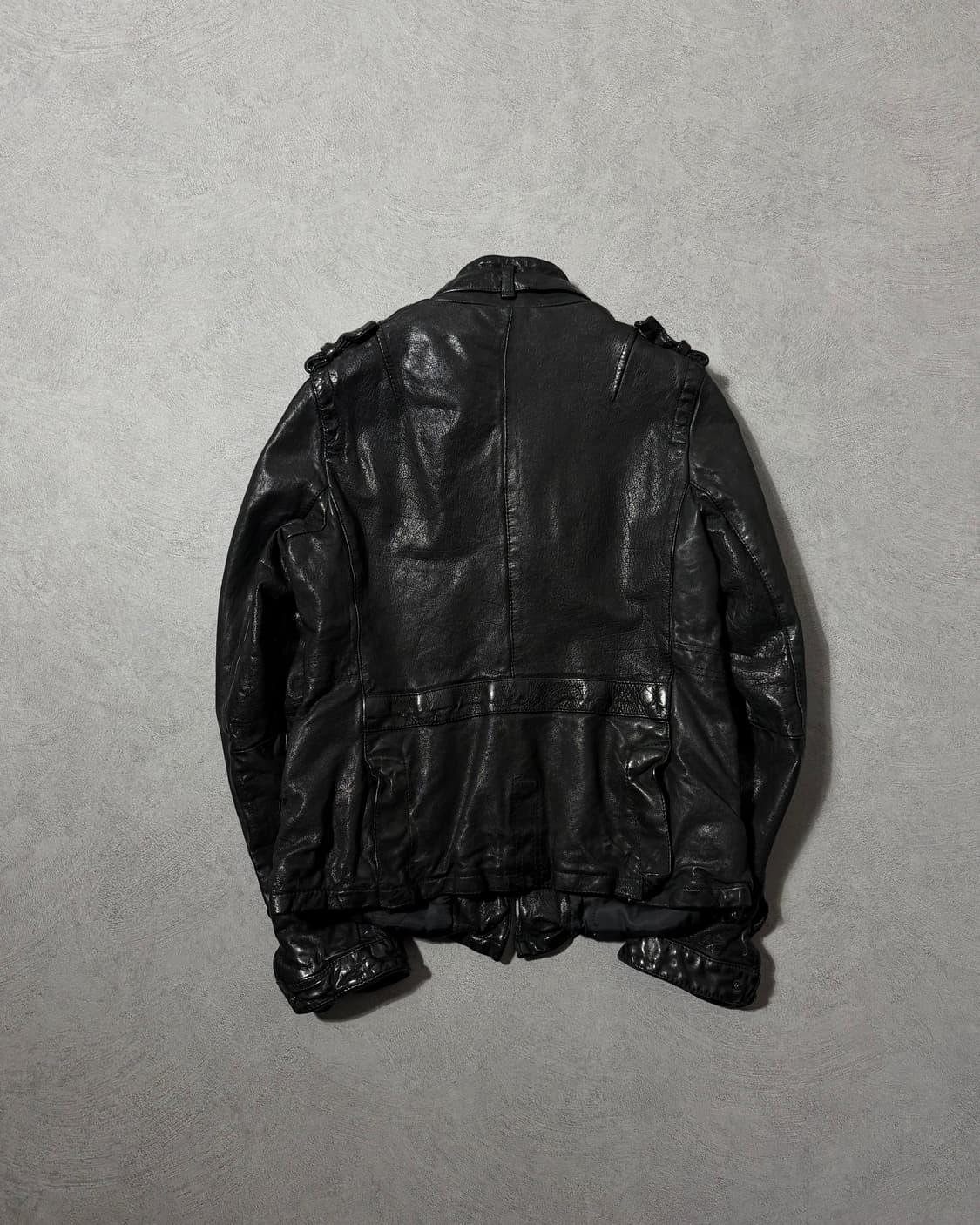 닐바렛 버팔로 멀티지퍼 레더자켓 상품이미지2