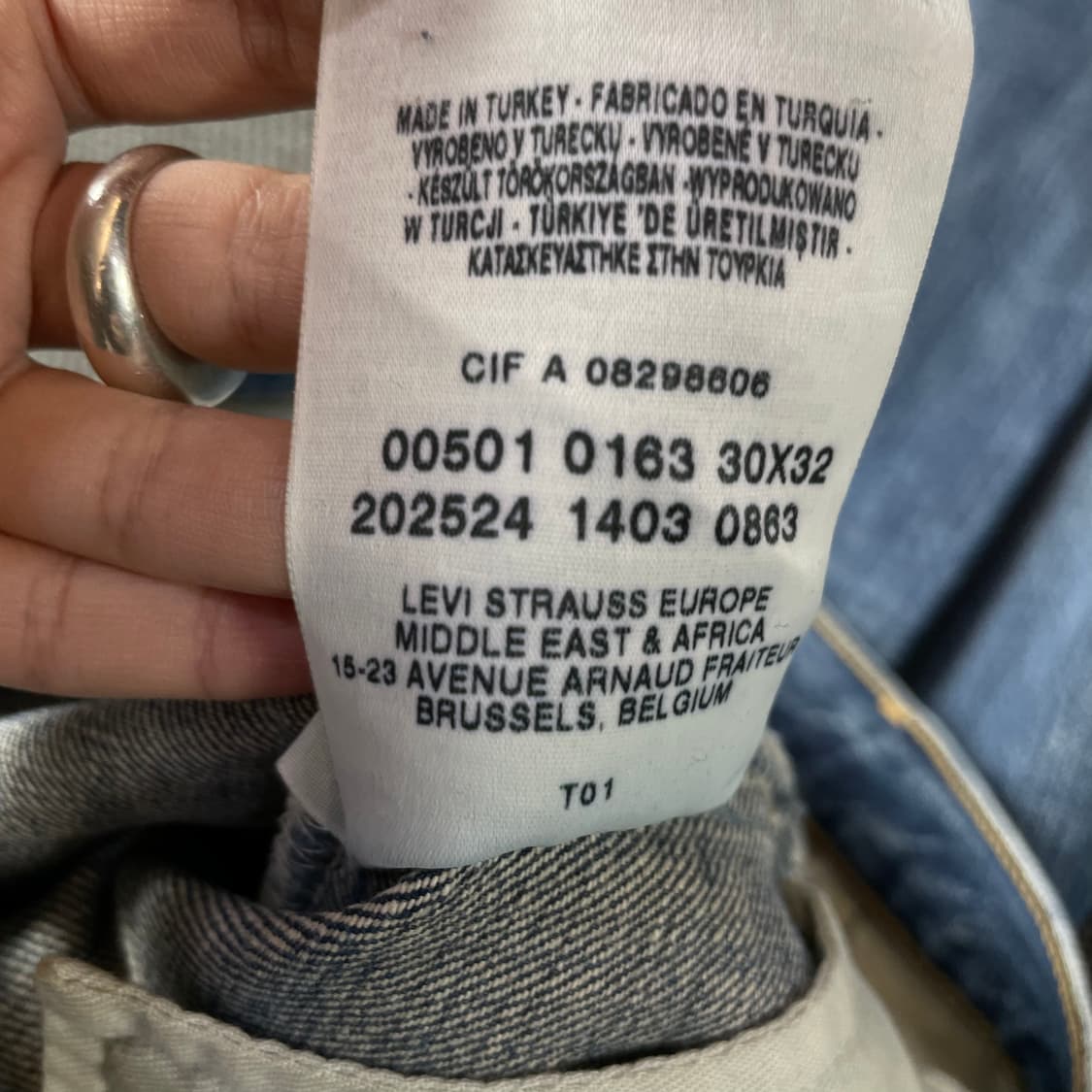 (30) 리바이스 501 버튼플라이 워싱 데님 팬츠 상품이미지6