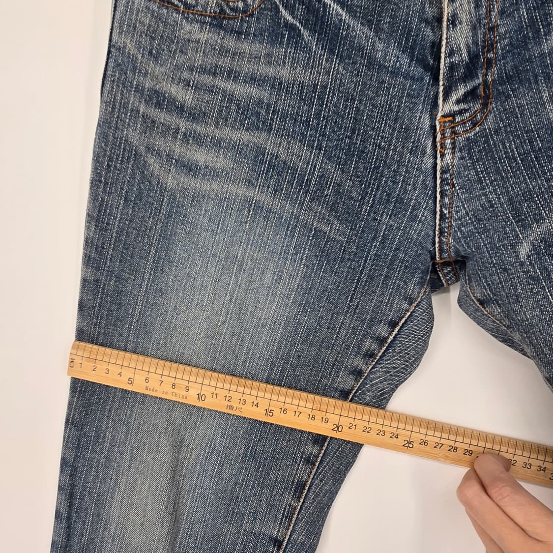 Y2K 로우라이즈 부츠컷 데님 청바지 상품이미지5