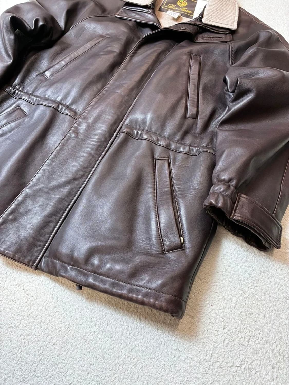 로로피아나 100%양가죽 캐시미어 아이서 자켓 PN6651 상품이미지5