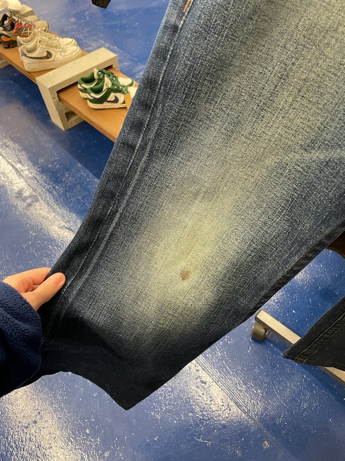 TR 트루릴리전 레더 라인 데님 팬츠 상품이미지6