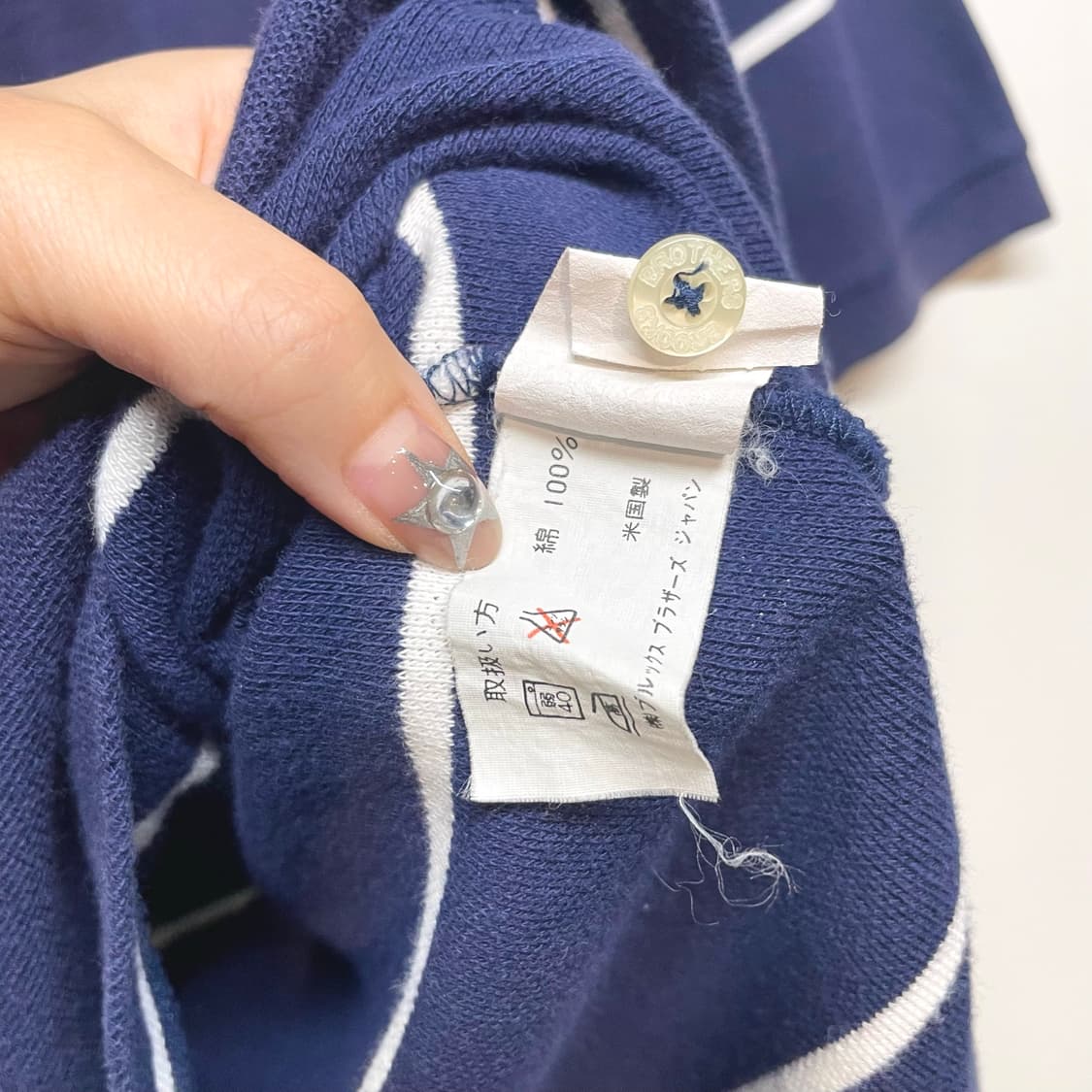 brooks brothers 단가라 반팔티 상품이미지7