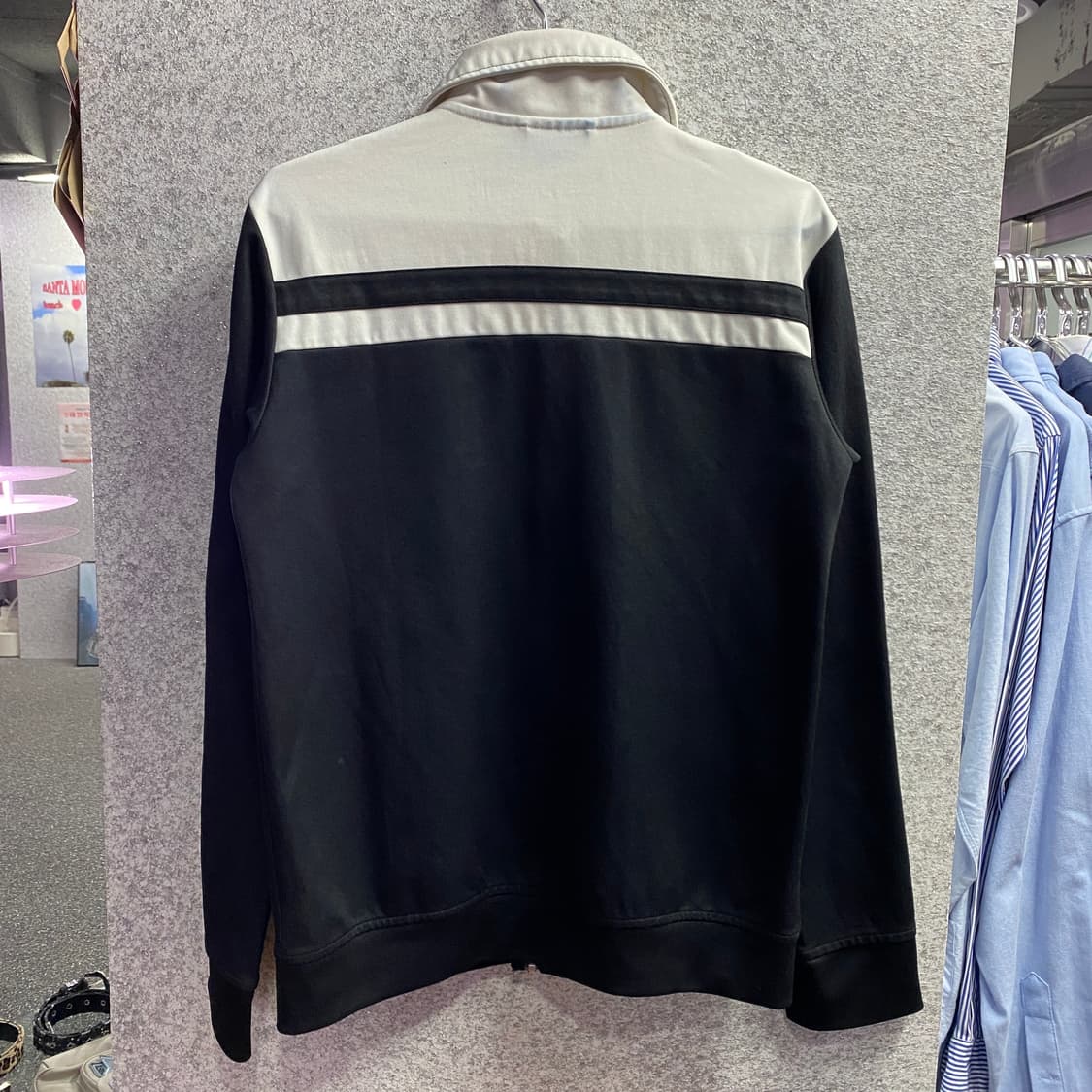 아디다스 83유로파 베켄바우어 검흰 배색 트랙탑 져지 B3844 상품이미지5