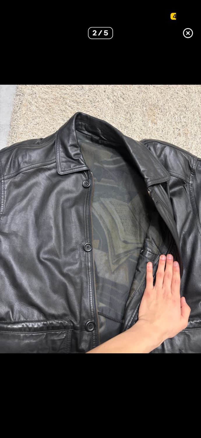 빈티지 레더 코트 L 상품이미지2