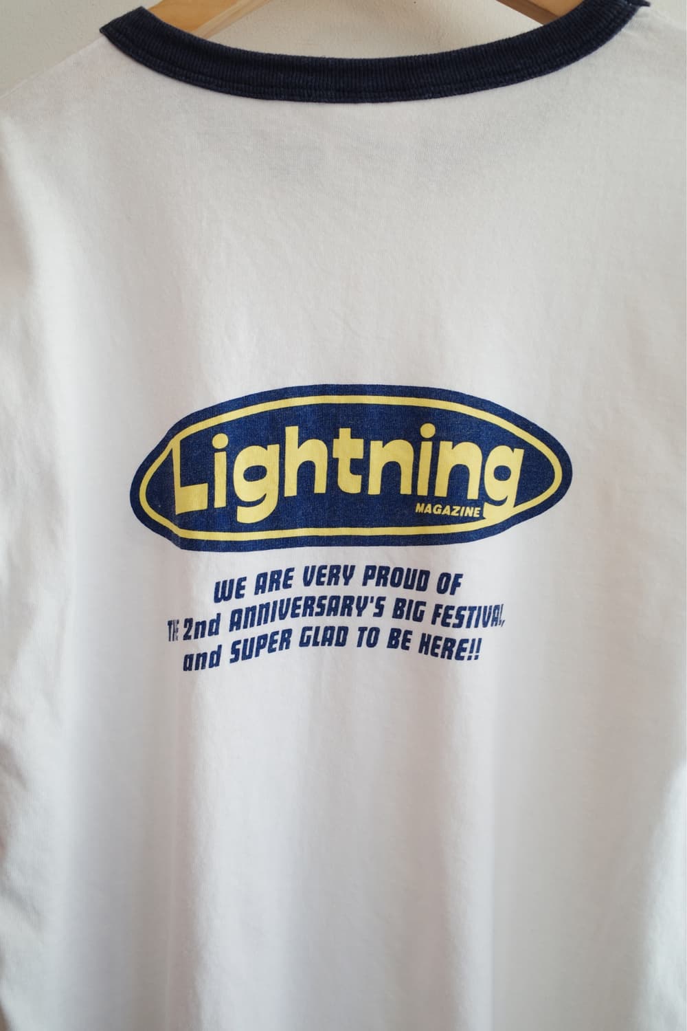 Lightning 라이트닝 매거진 링거 티셔츠 (MADE IN USA) 상품이미지7