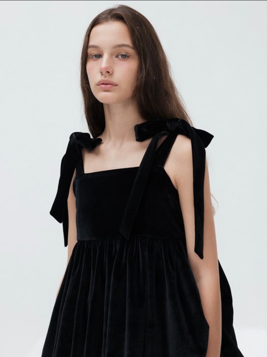 더티스 벨벳 드레스 thetis velvet muffin dress 상품이미지4