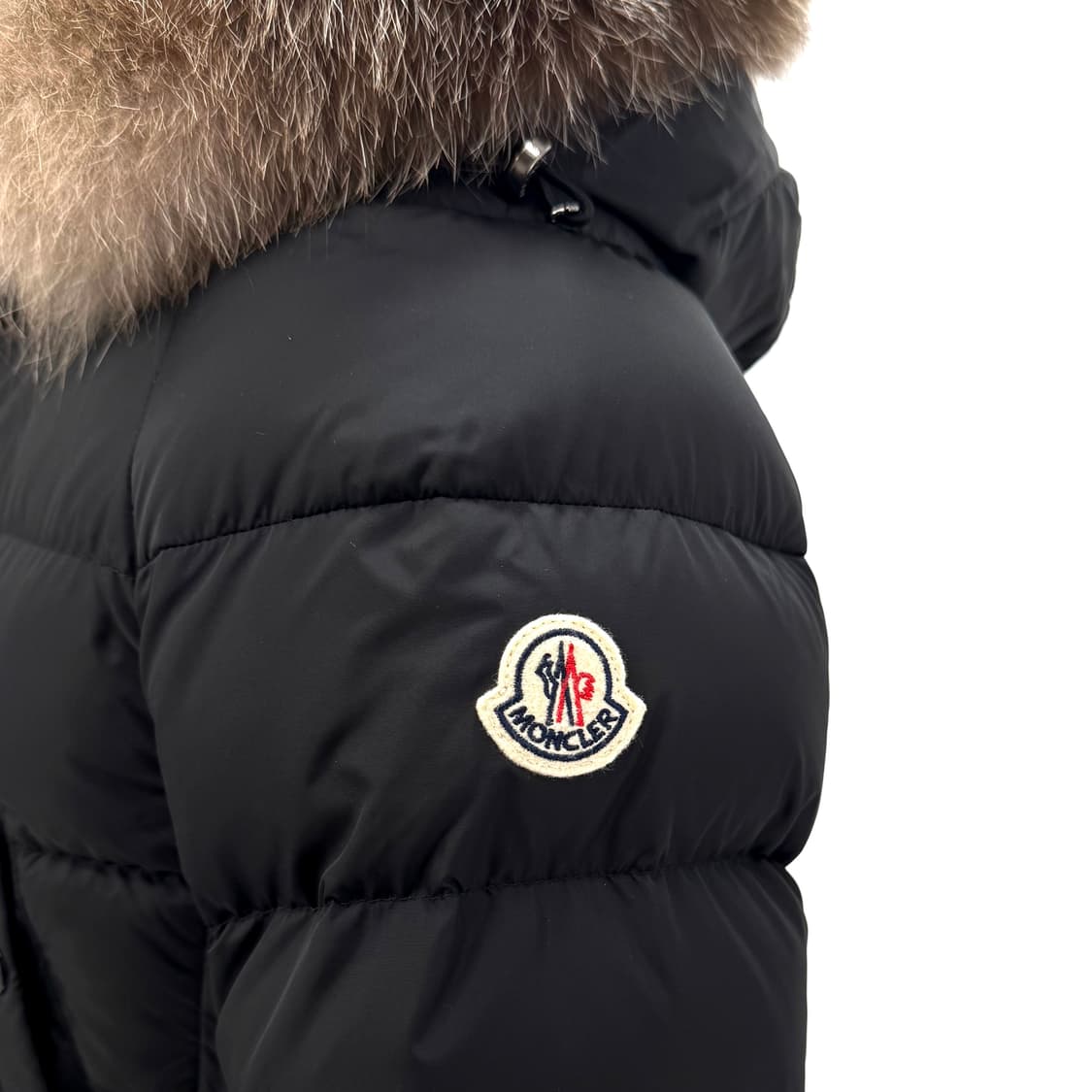 [0사이즈] 몽클레어 클리온 폭스퍼 여성 패딩 블랙 상품이미지10