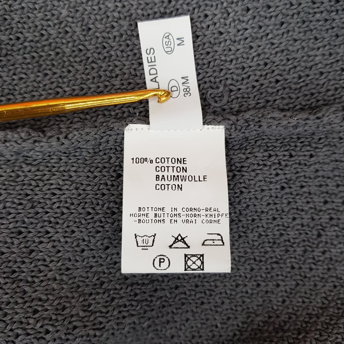 파비아나 필리피 코튼 텍스처 니트 자켓 M사이즈 상품이미지7