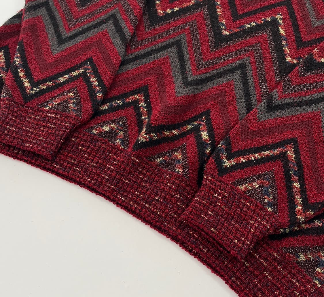 메리노울 블렌드 자카드 스웨터 이태리 메이드 상품이미지2