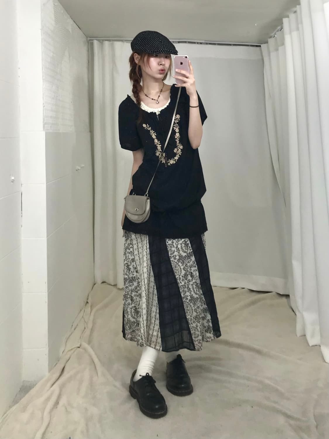 스윙잉서울 홍대 빈티지 블랙 모리 오리엔탈 코디 세트 상품이미지1