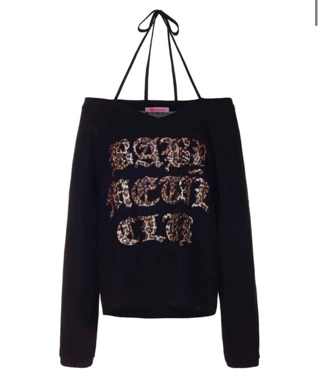 베이비메탈클럽 로고스트링티 블랙 상품이미지1