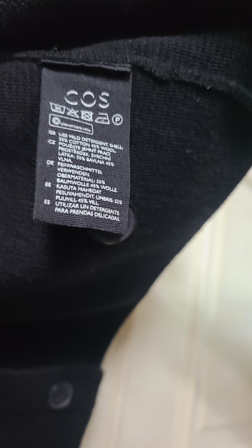 cos 코튼 울 블렌드 가디건 s사이즈 상품이미지4