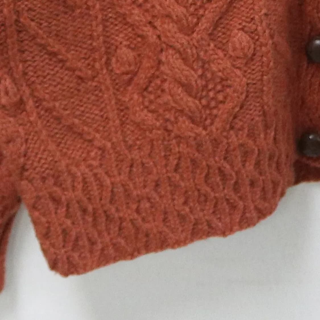 AYLESBURY 눈꽃 패턴 울 가디건 62764 상품이미지6