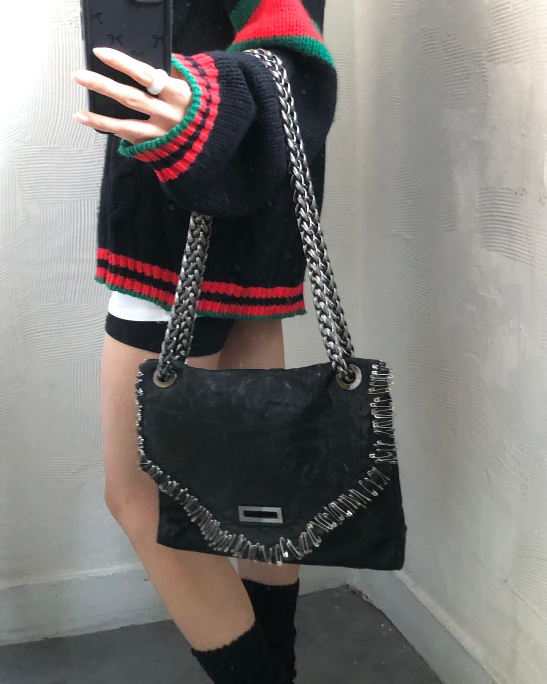 Balmain 발망 얼티밋 세이프티 핀 숄더백 상품이미지2