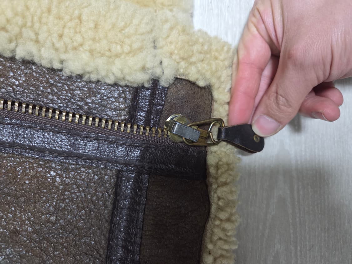 쇼트 b-3 빈티지 무스탕 상품이미지8