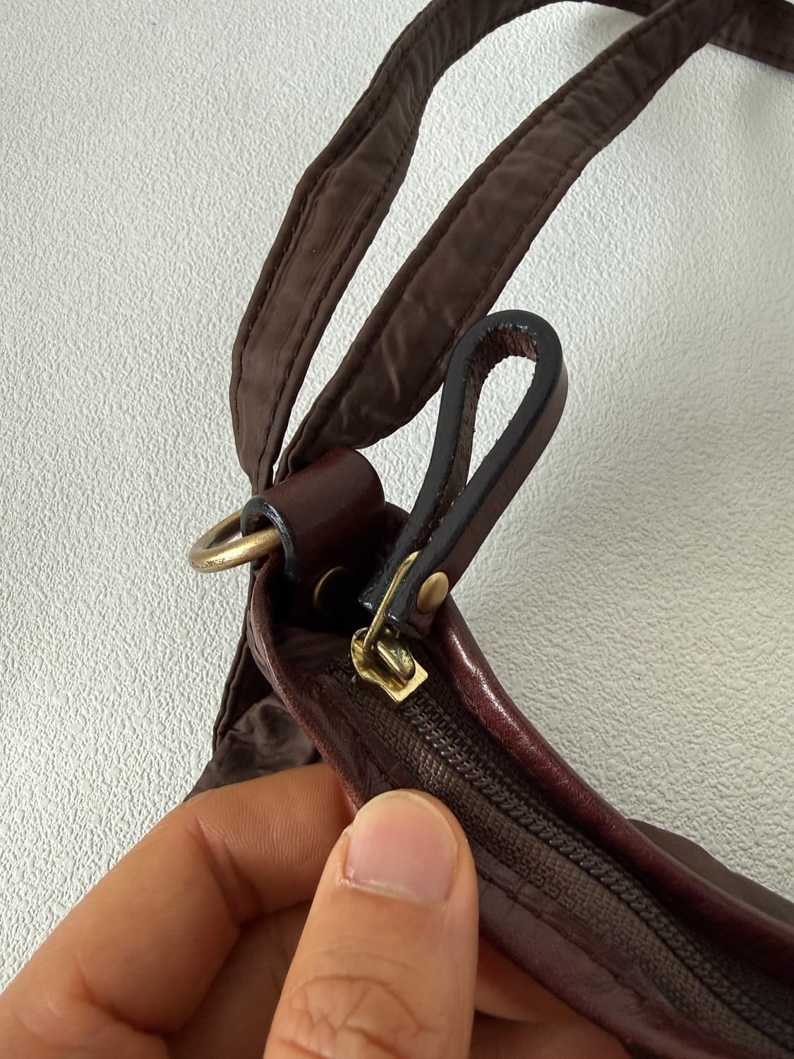 Pre owned 나일론&레더 숄더백(백팩 변형 가능) 상품이미지3