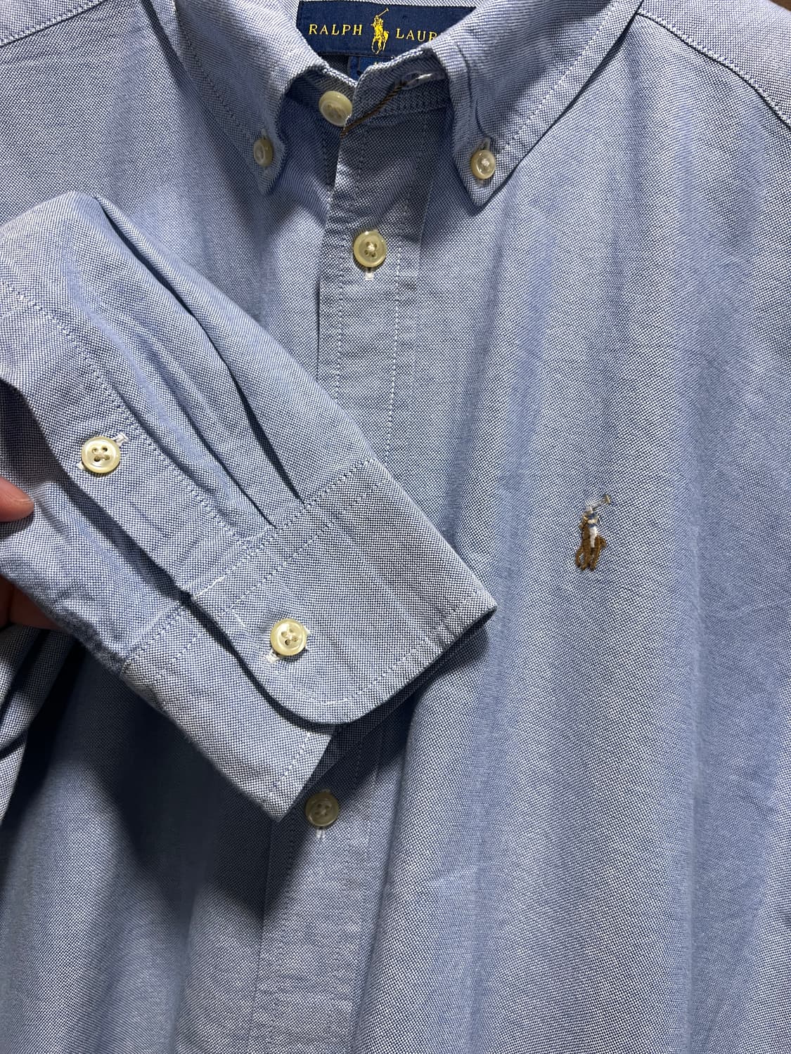 [S]폴로 랄프로렌 스카이블루 옥스포드 셔츠 상품이미지3