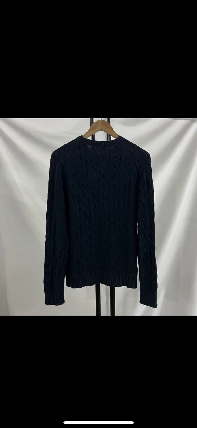 [정품/M] 폴로 랄프로렌 네이비 꽈배기 케이블 니트 상품이미지4