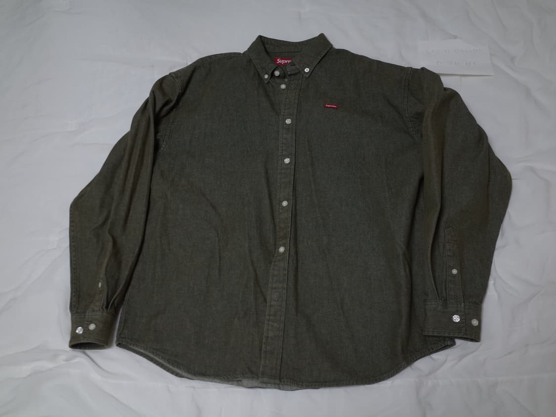 [M] 슈프림 (Supreme) 스몰 박스 데님 셔츠 올리브 상품이미지2