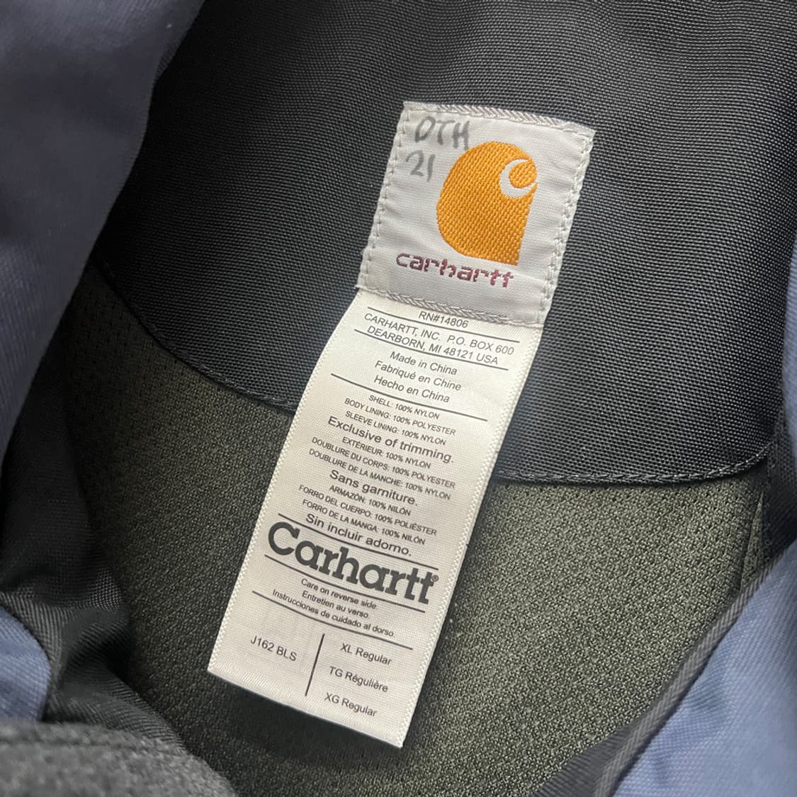 칼하트 J162 쇼어라인 브레스에이블 고어텍스 자켓 L~XL 상품이미지5