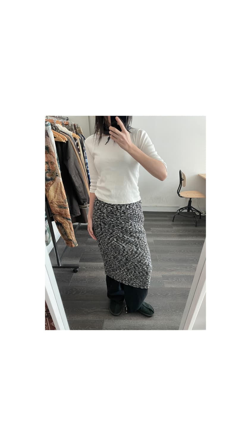 Vintage Knit Skirt 상품이미지1