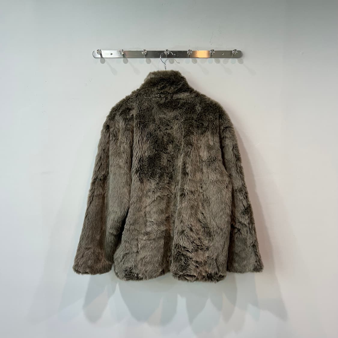 카키브라운 fur jacket 상품이미지7