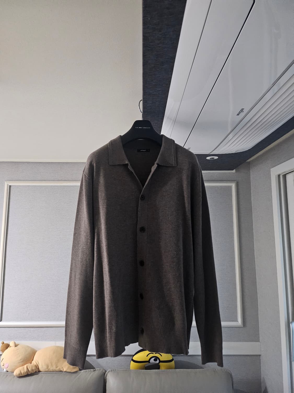 [거의 새것] 알레그리 카라 니트 가디건 L 상품이미지2