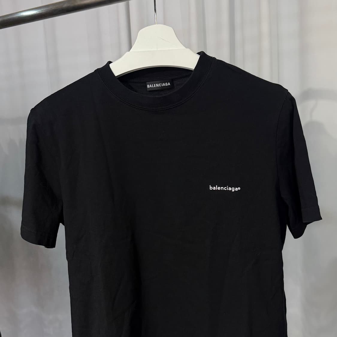 (L) 발렌시아가 로고 반팔 티셔츠 상품이미지2