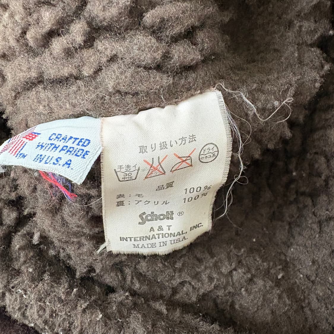 스콧 schott 울 시어링 코트 자켓 상품이미지6