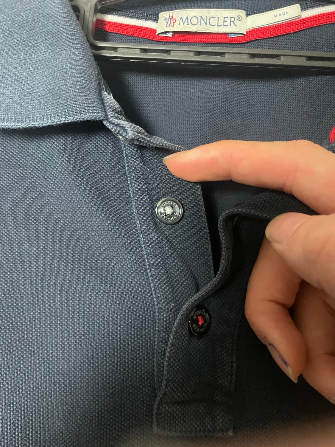 [네이비/M] 몽클레어 카라티 반팔 상품이미지8