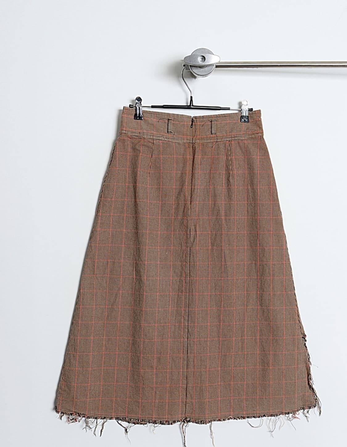I.S. sunao kuwahara Cut-Off Check Skirt  상품이미지5