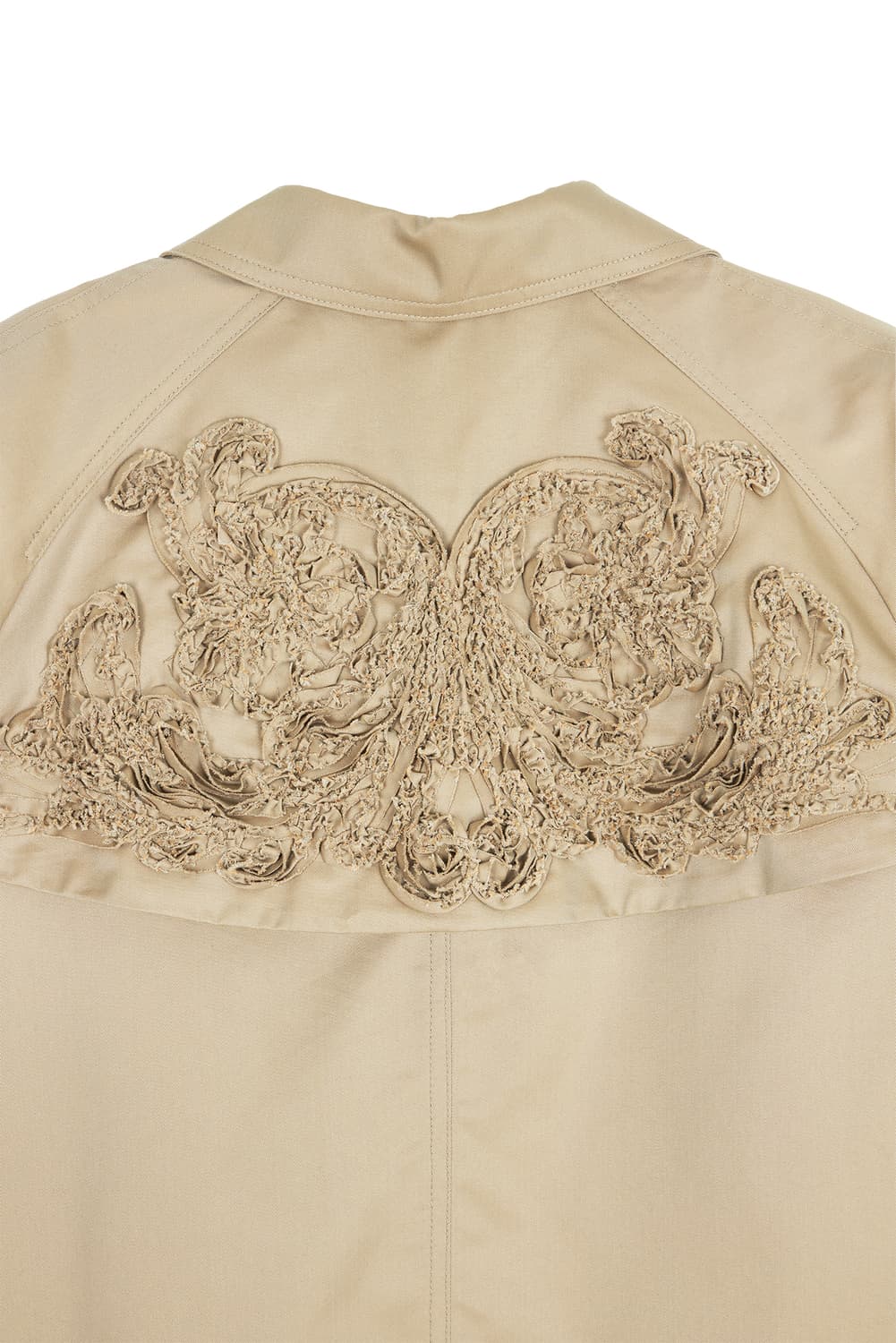 새상품 탁 TAAKK 베이지 프린지 발마칸 코트 2사이즈  상품이미지4