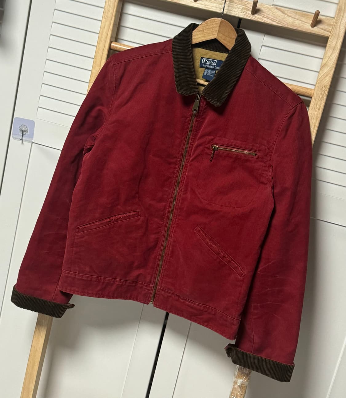 폴로 랄프로렌 디트로이트 버건디 워싱 워크 자켓  상품이미지3