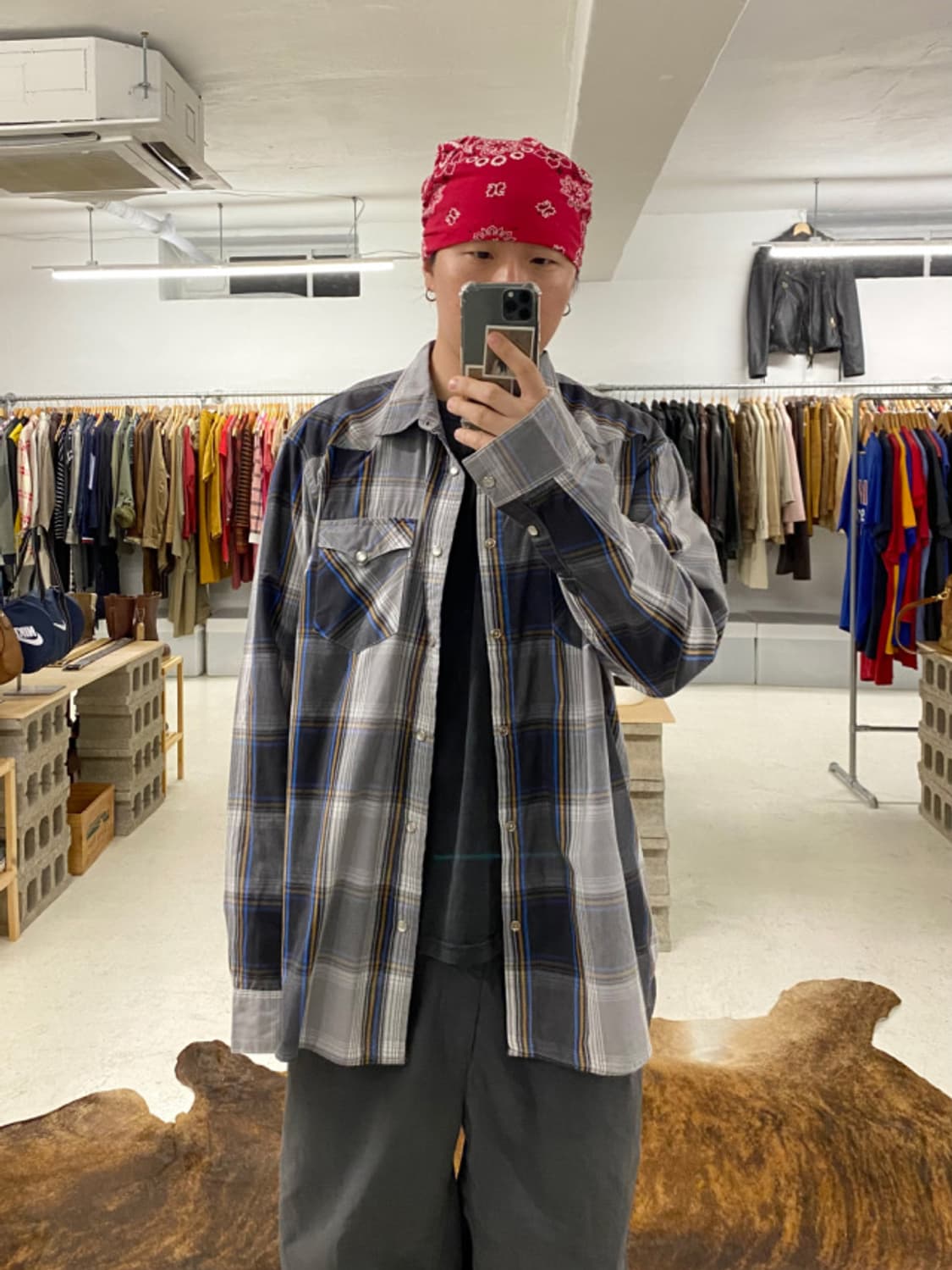 LEVI'S check western shirts 리바이스 웨스턴 상품이미지2
