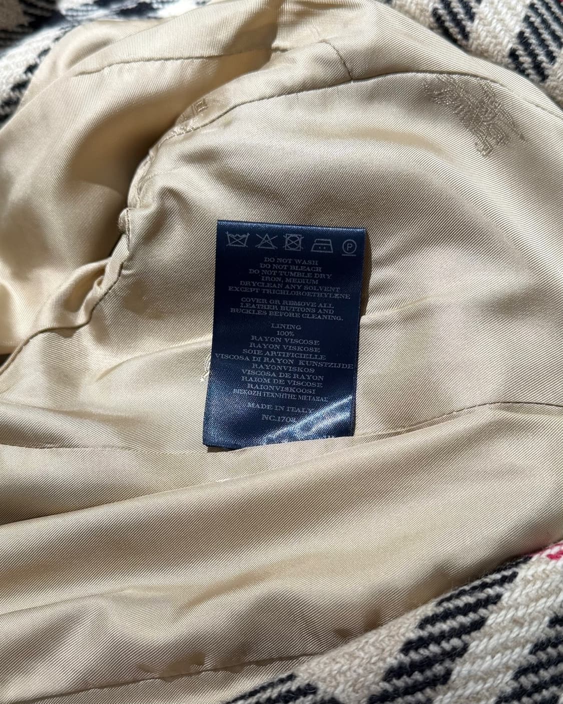 버버리 베이지 노바 체크 울 코트 상품이미지9