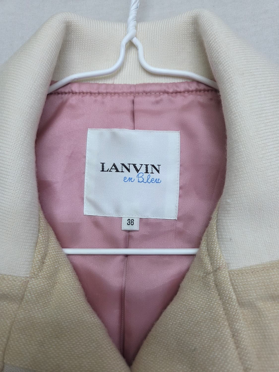 LANVIN 린넨 혼방 벨티드 자켓 38 상품이미지3