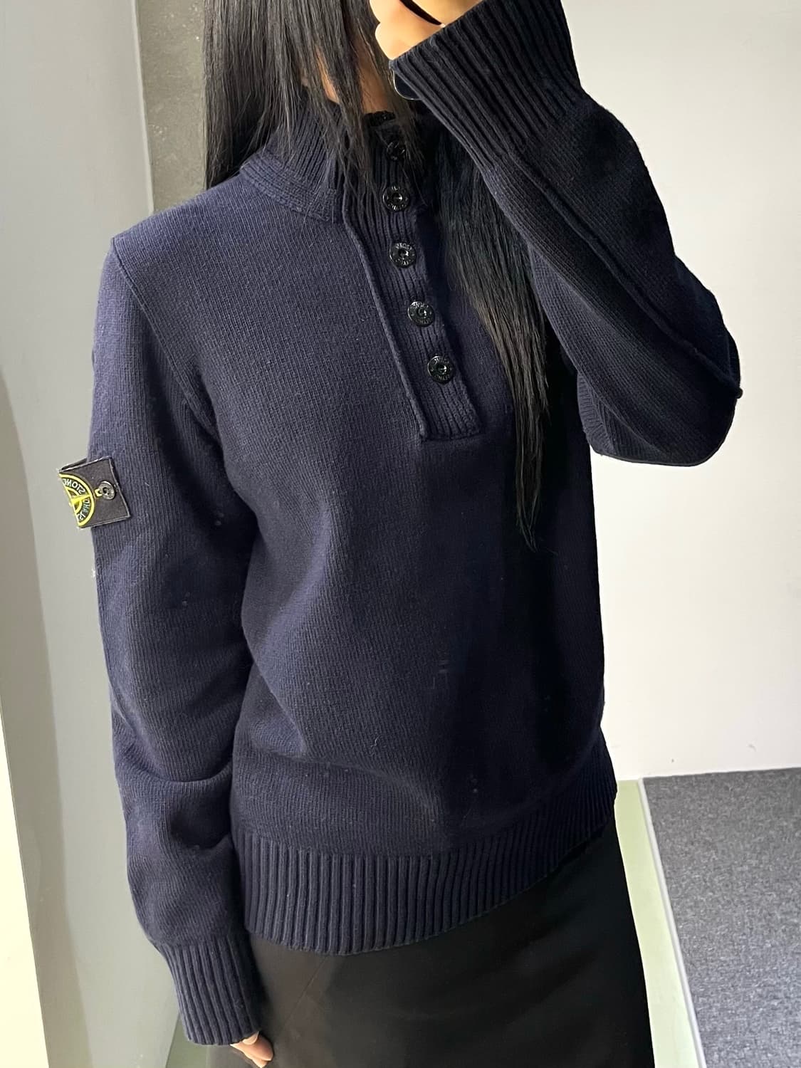 스톤아일랜드 풀오버 집 스웨터 상품이미지2