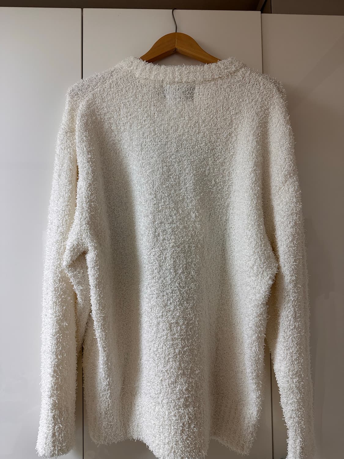 [새상품] 아이돈워너셀 IDWS 타임로고 니트 아이보리 상품이미지6